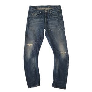 G-Star Raw ARC Ocean 3D Tapered Jeans Size 26x30 Distressed Medium Wash Grunge